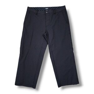 Lululemon Flat Front Casual Black White Strip Pants Men's Size 38x28